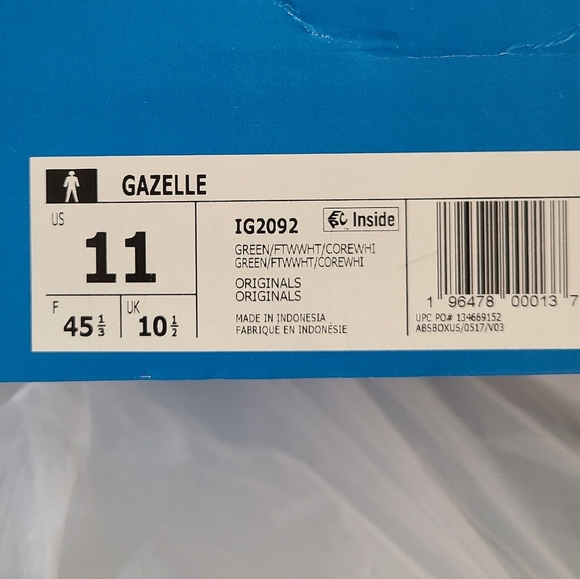 NWT Adidas Gazelle Originals - Picture 6 of 6